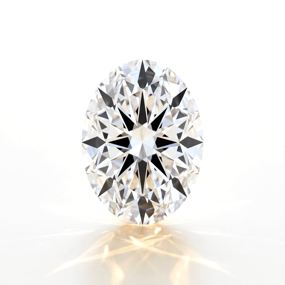 Oval cut diamond